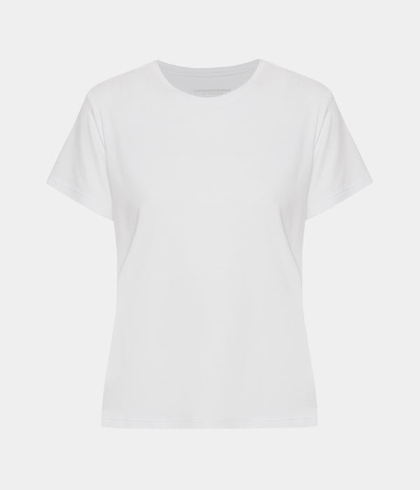 Hvid kortærmet bambus T-shirt S Copenhagen Bamboo