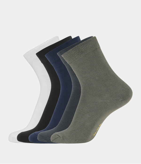 5 par multicolor bambus strømper (Low cut) 30-33 Copenhagen Bamboo