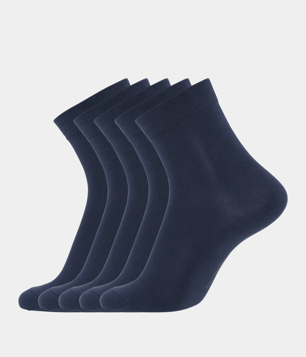 5 par navy bambus strømper (Low cut) 30-33 Copenhagen Bamboo