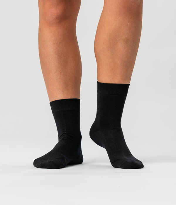 10 par sorte bambus strømper low cut