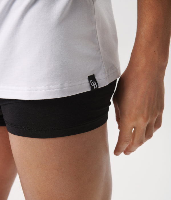 3 pak bambus T-shirt hvid/hvid/sort