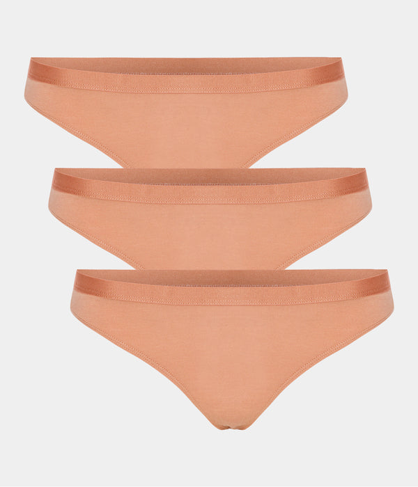 Tan bambus g-streng trusser - 3 pak S Copenhagen Bamboo